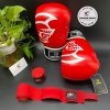 Combo Găng Tay Boxing Pretorian Classic ( Đỏ ) + Băng Quấn Tay BN 5m ( cặp )