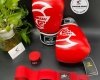 Combo Găng Tay Boxing Pretorian Classic ( Đỏ ) + Băng Quấn Tay BN 5m ( cặp )
