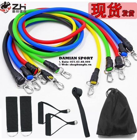 Bộ 5 Dây Kháng Lực Ngũ Sắc Tập Gym ( Bộ )