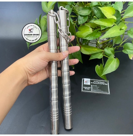 Côn nhị khúc Inox Ống Tre Loại Nhỏ, Nặng 500gram - Bộ