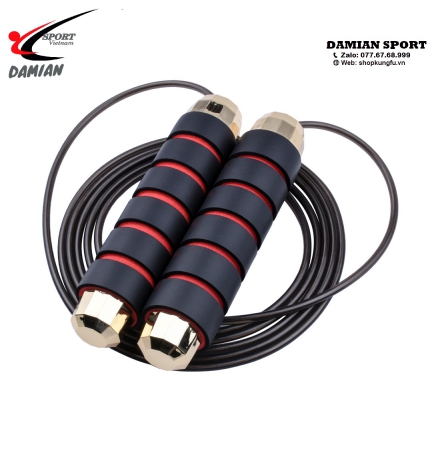 Dây Nhảy Bọc Thép Mạ Vàng - Màu Đỏ ( Sợi )