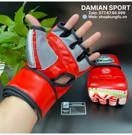 Găng tay MMA hở ngón BN Classic - Đỏ