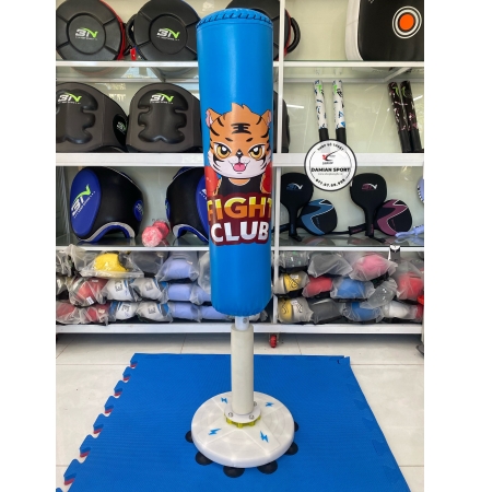 Bao Đấm Trụ Đứng Trẻ Em Hình Con Hổ Dễ Thương ABJ -  Màu Xanh Dương - Cao 1m25 ( Cái )