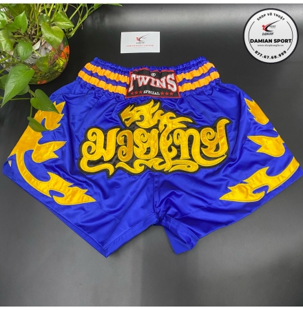 Quần Muay Thái Twins Vietnam Rồng - Xanh Dương ( cái )