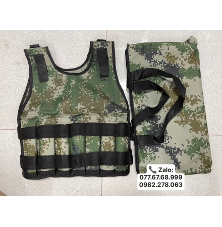 Áo Tạ Thể Lực Nặng 20 kg ABJ - Màu Lính ( Cái )