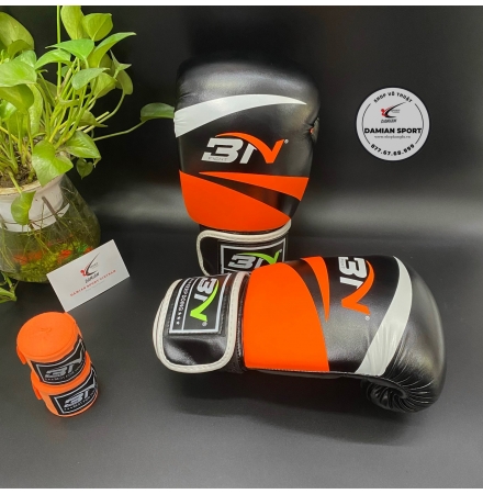 Combo Găng Tay Boxing BN Classic ( Cam ) + Băng Quấn Tay BN 5m ( cặp )