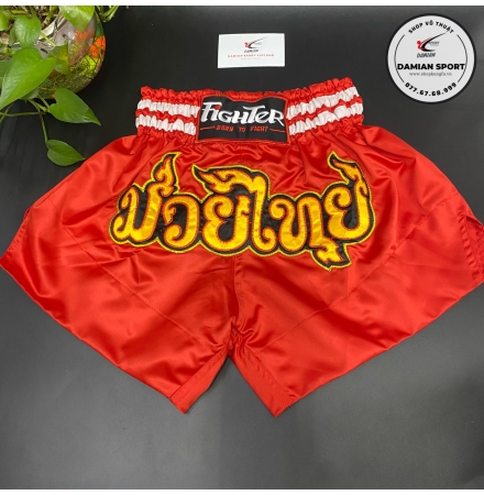 Quần Muay Thái Fighter Vietnam - Đỏ ( cái )