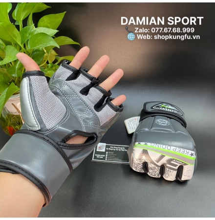 Găng tay MMA hở ngón BN Classic - Xám