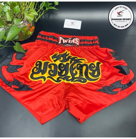 Quần Muay Thái Twins Vietnam Rồng - Đỏ ( cái )