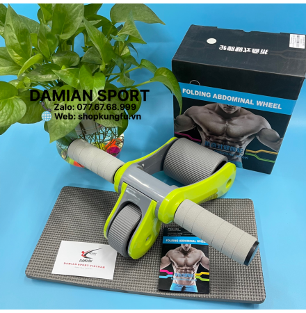 Con Lăn Bụng Cao Cấp, Gập Gọn - Màu xanh lá ( Cái )