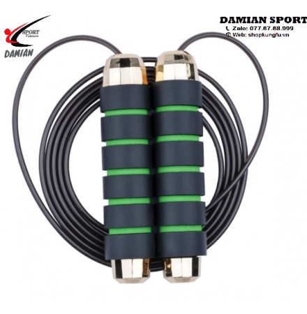 Dây Nhảy Bọc Thép Mạ Vàng - Màu Xanh lá ( Sợi )