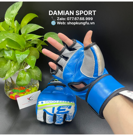 Găng tay MMA hở ngón BN Classic - Xanh dương