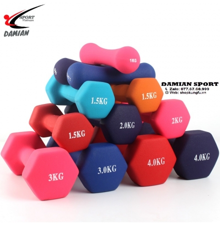 Tạ Cầm Tay Cao Su Bọc Thép 1 kg ( Cái )