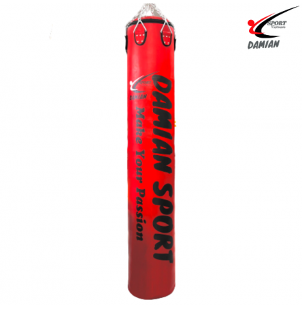 Bao cát dồn sẵn Damian Sport Vietnam 2m x 40cm , Nặng 65 - 70 kg, Đỏ (Cái)