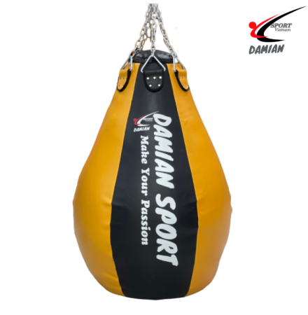 Bao cát dồn sẵn Trái Lê Damian Sport Vietnam 1m, Nặng 60 - 65 kg,  Vàng (Cái)