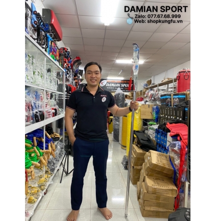 Đại Đao Nhôm Tập Võ Cổ Truyền Lưỡi Chạm Rồng - Cây