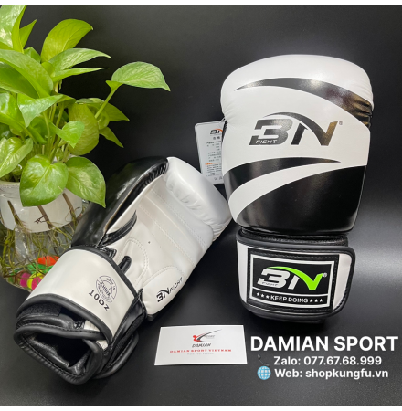 Găng tay Boxing BN Classic - Trắng ( cặp )
