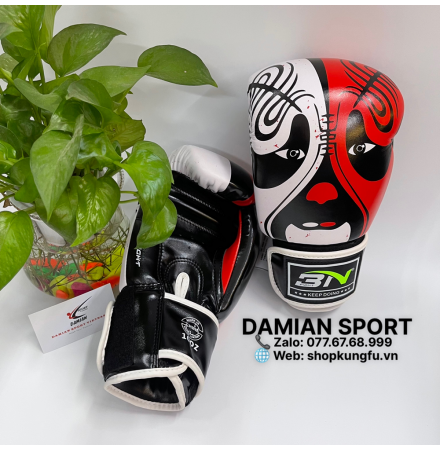 Găng tay Boxing BN Face Beijing Opera - Đỏ ( cặp )