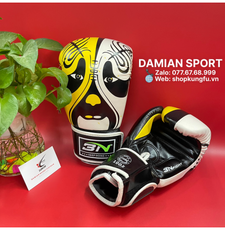 Găng tay Boxing BN Face Beijing Opera - Vàng ( cặp )